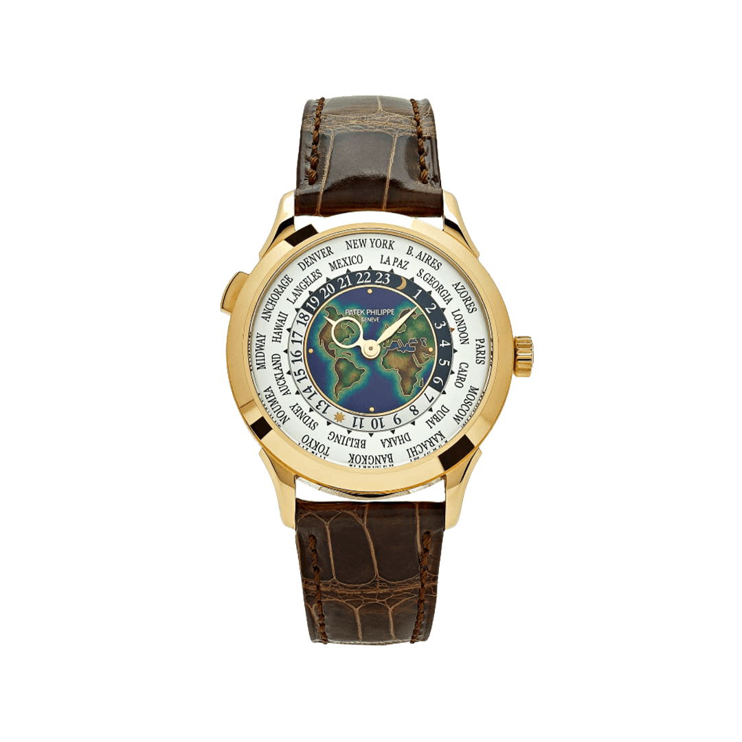 Complications World Time 38mm, YG, Leather Strap
