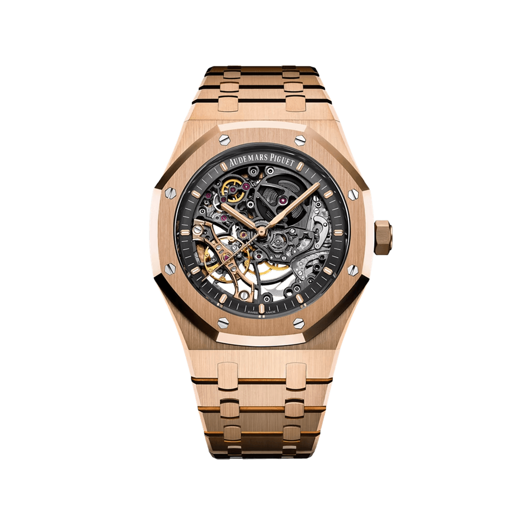 Royal Oak 41mm, RG, Double Balance wheel Openwork dial, Bracelet