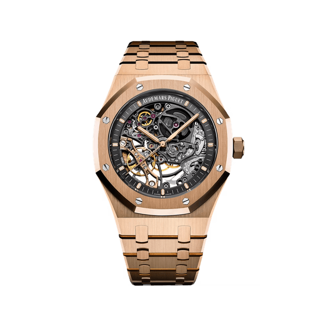 Royal Oak 41mm, RG, Double Balance wheel Openwork dial, Bracelet