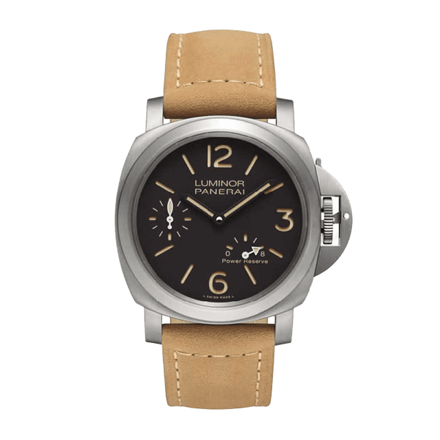 LUMINOR 44 TITANIUM P5002 LEATHER BROWN U0565/1000
