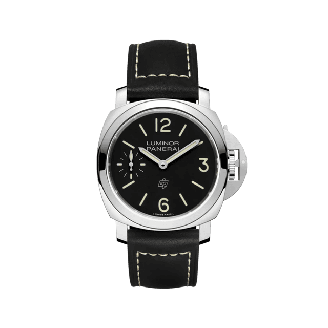 LUMINOR 44 LOGO P 6000 STEEL LEATHER BLACK Y2008/3000