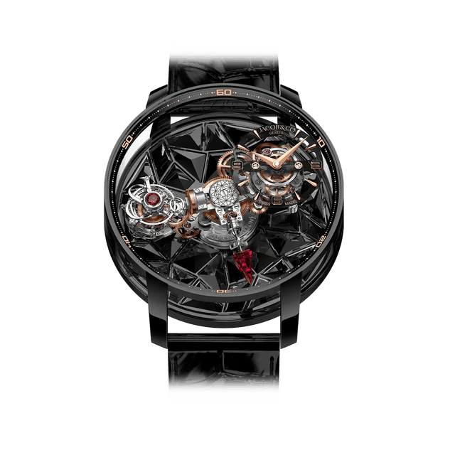 Astronomia Revolution 47mm, Black Gold, Black Spinel Dial, Black Alligator Strap Lmtd 6 pcs