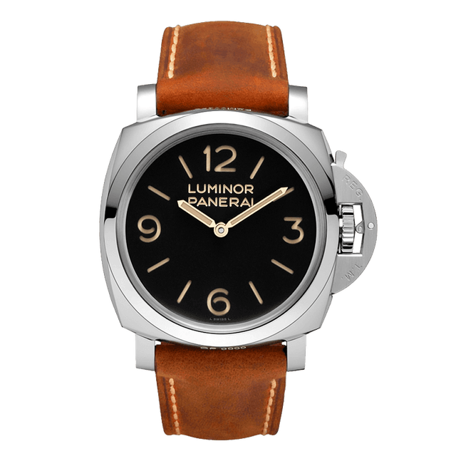LUMINOR 1950 47 P3000 STEEL LEATHER BLACK