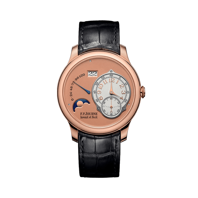 Octa Lune Cal 1300 RG,  40mm, Rose Gold/White Dial, Black Croco Strap