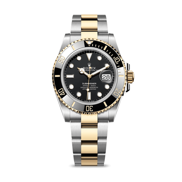 Submariner date st/yg, Black dial
