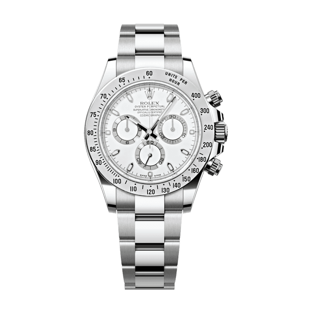 Daytona Steel, White dial