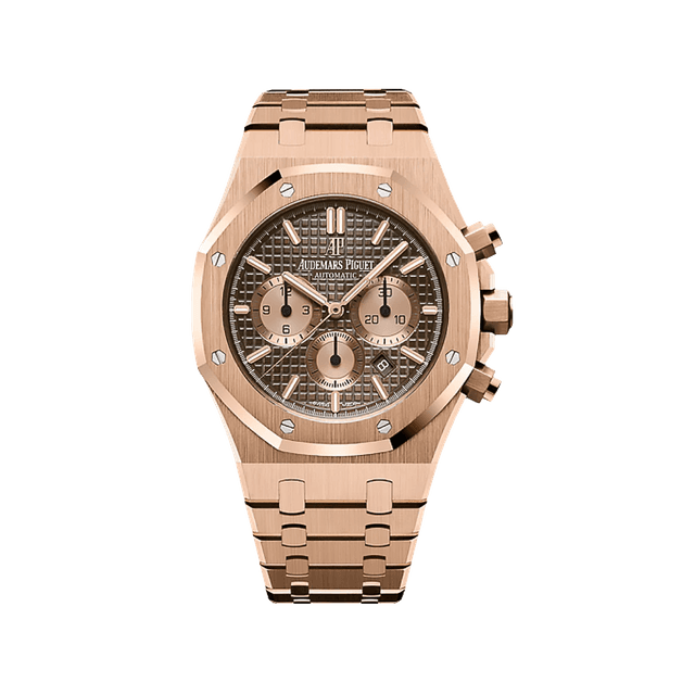 Royal Oak Chronograph 41mm, RG, Choco dial, Bracelet