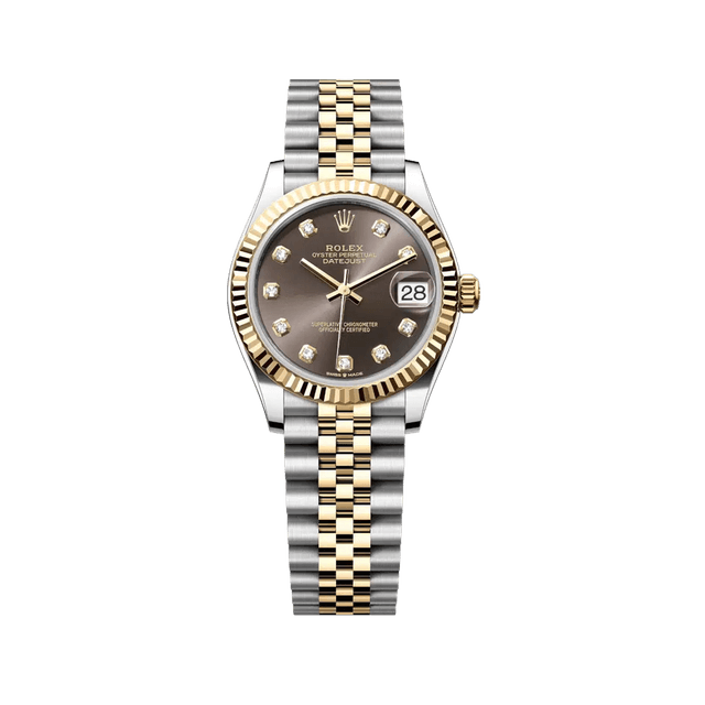 Datejust 31mm, st/yg, Dark Grey 10rd dial, Jubilee Bracelet