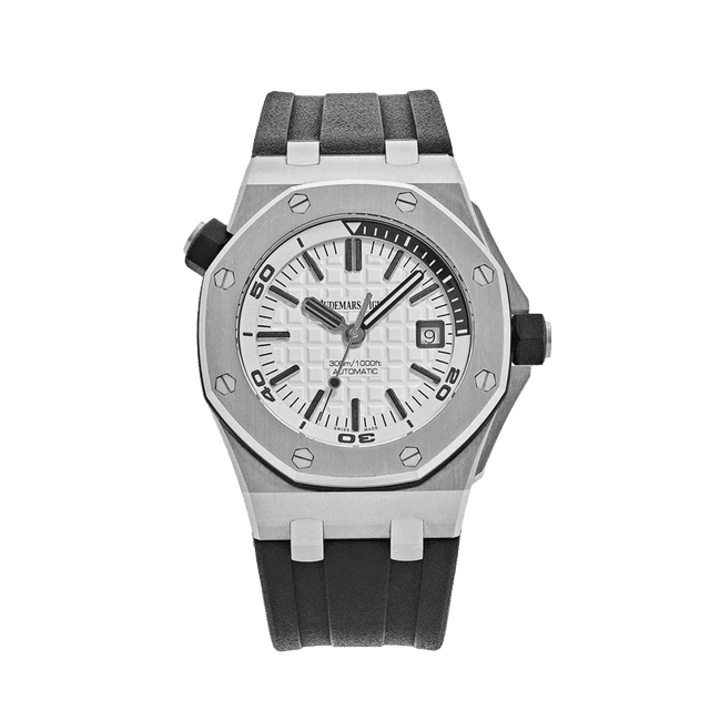 Royal Oak Offshore Diver Steel, White dial
