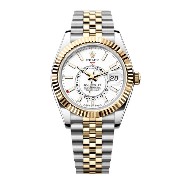 Sky Dweller Steel/YG MK2, White dial, Jubilee Bracelet