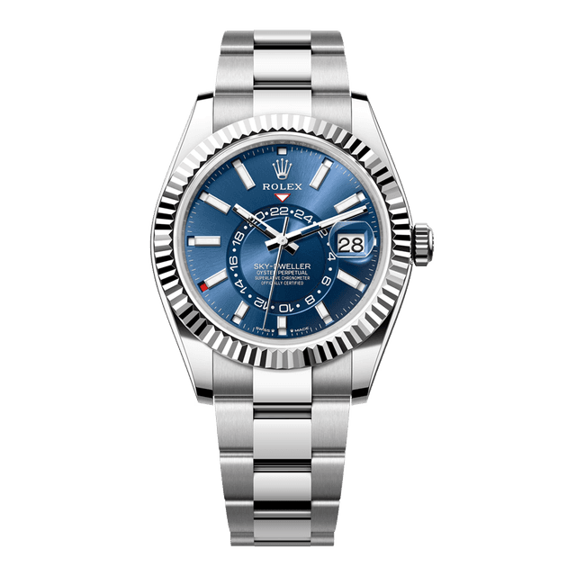 Sky Dweller Steel/WG, Blue dial, Oyster Bracelet