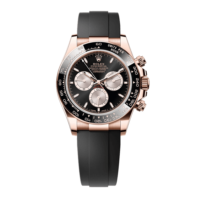 Daytona RG, Black/Sundust dial, Oysterflex