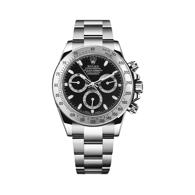Daytona Steel, Black dial