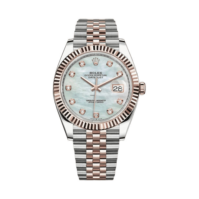 Datejust II 41mm, st/rg, White MOP 10rd dial, Jubilee Bracelet