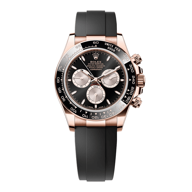Daytona RG, Black/Sundust dial, Oysterflex