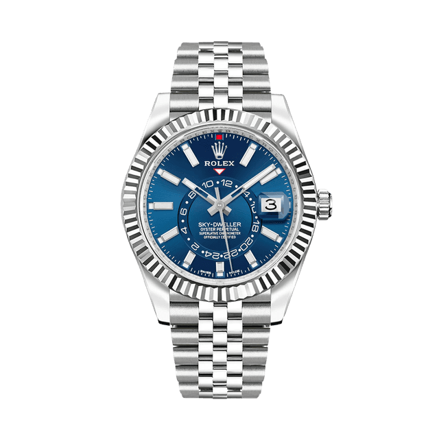 Sky Dweller Steel/WG, Blue dial, Jubilee Bracelet