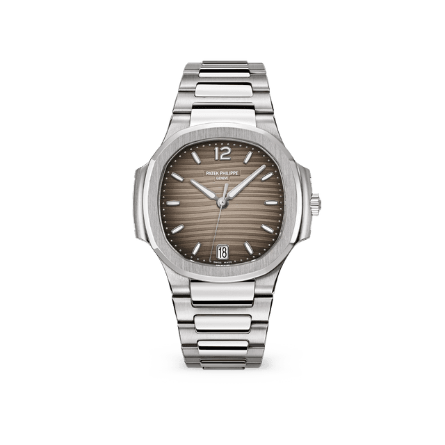 Nautilus Steel, 35.2mm, Grey Tab Dial, Bracelet