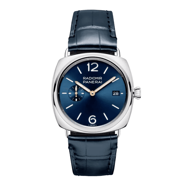 RADIOMIR 40 STEEL BLUE DIAL, AUTOMATIC, CROCO STRAP