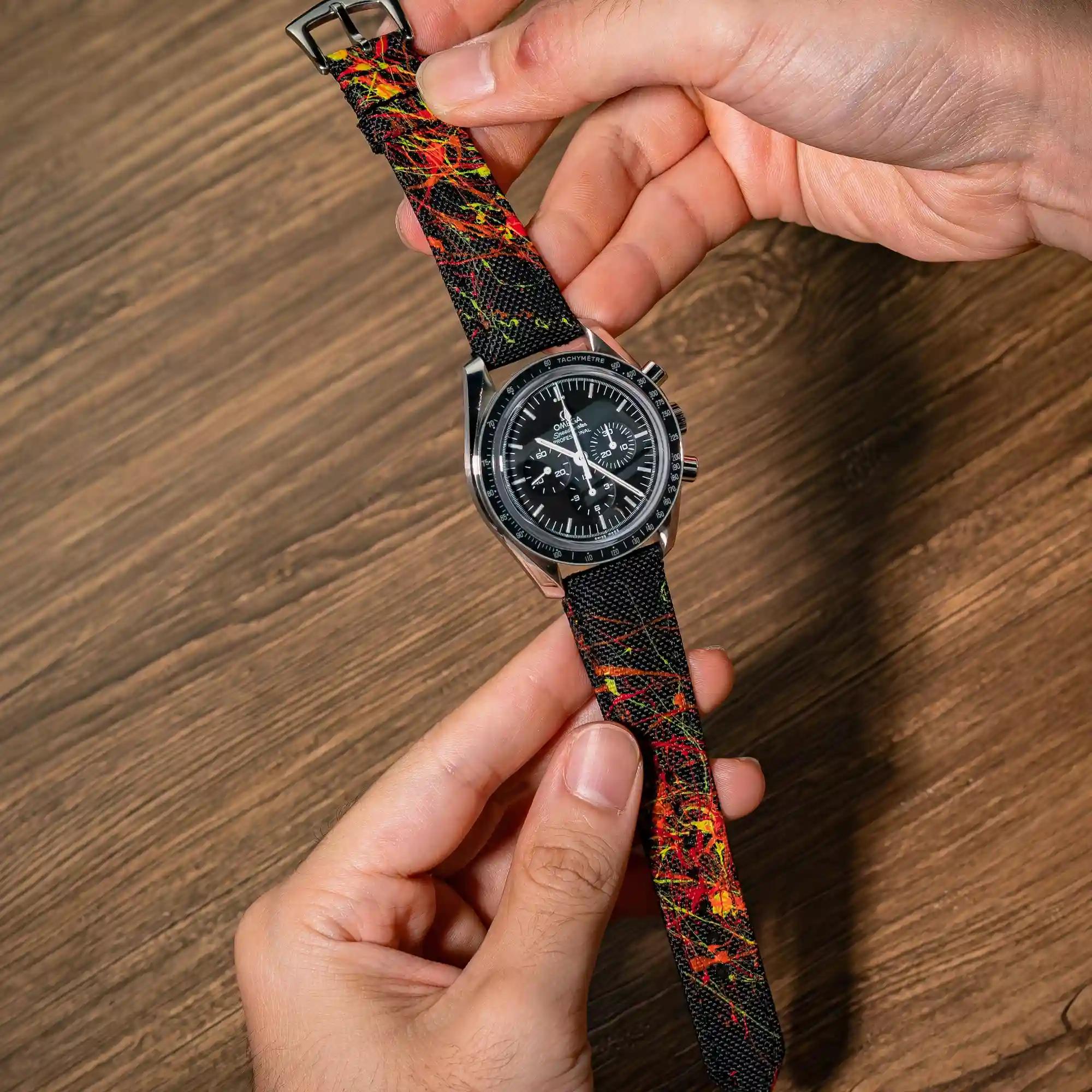 Omega Kevlar Strap – Kevlar Paint Splat