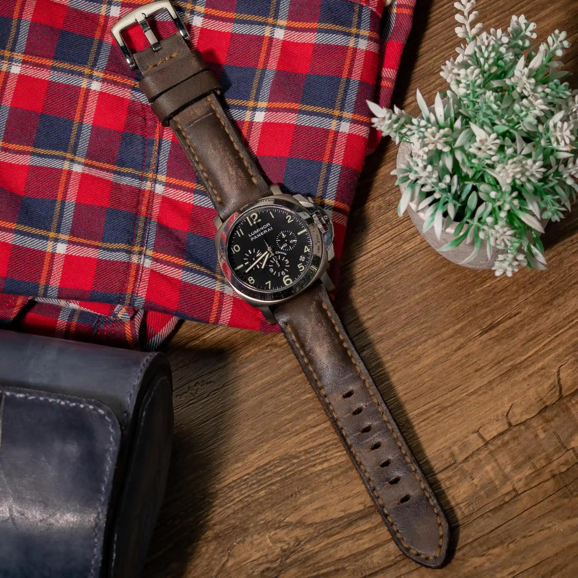 Panerai Leather Strap – Arillo Tapered & Padded