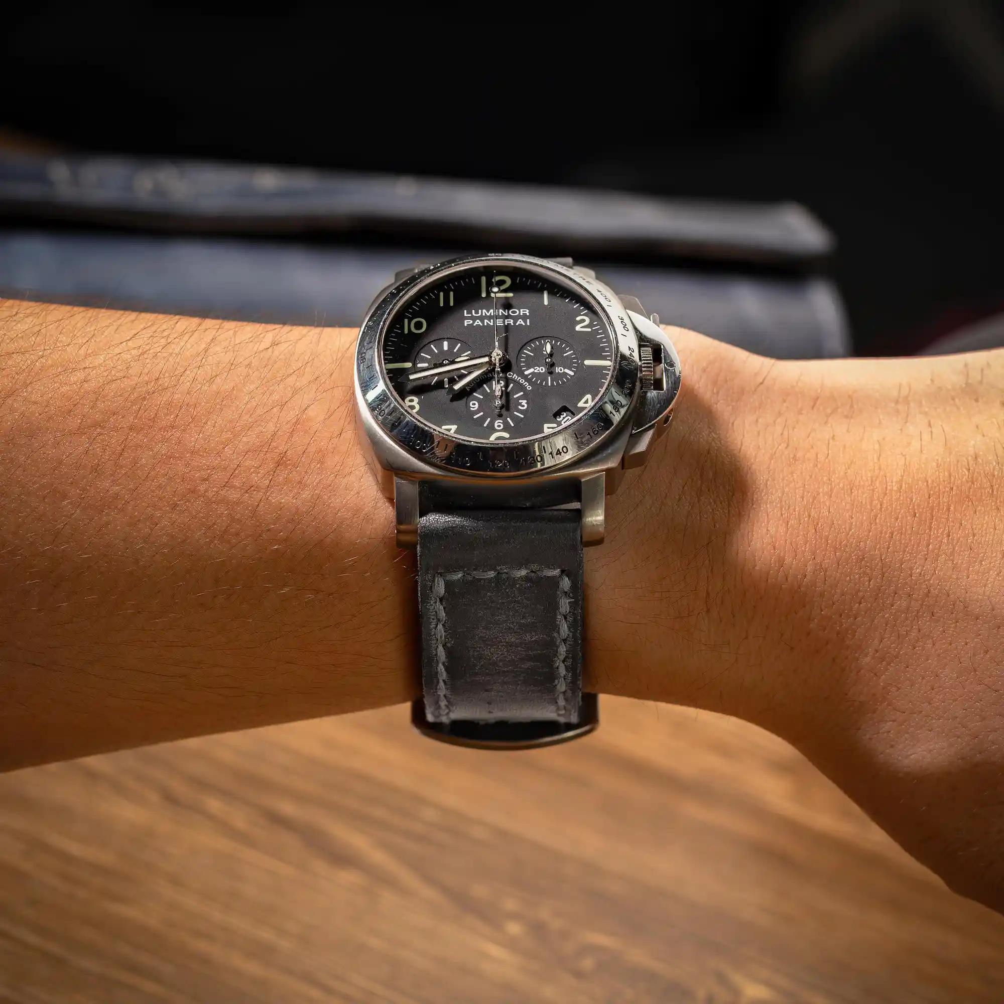 Grey Arillo – Leather Watch Strap