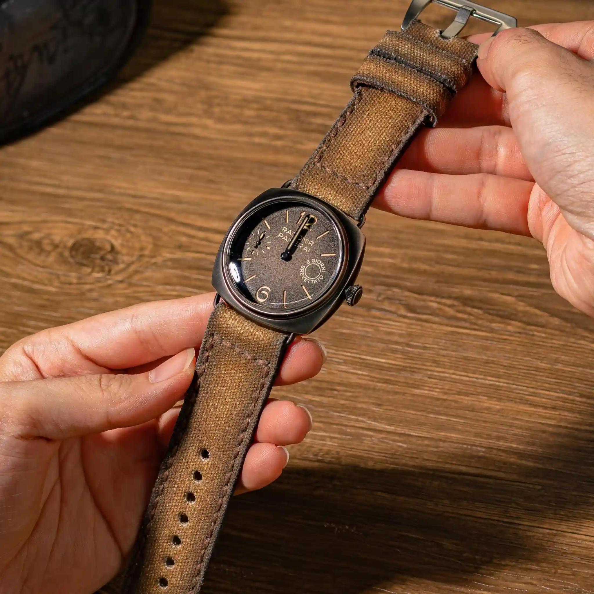 Panerai Canvas Strap – Canvas Brown No. 11