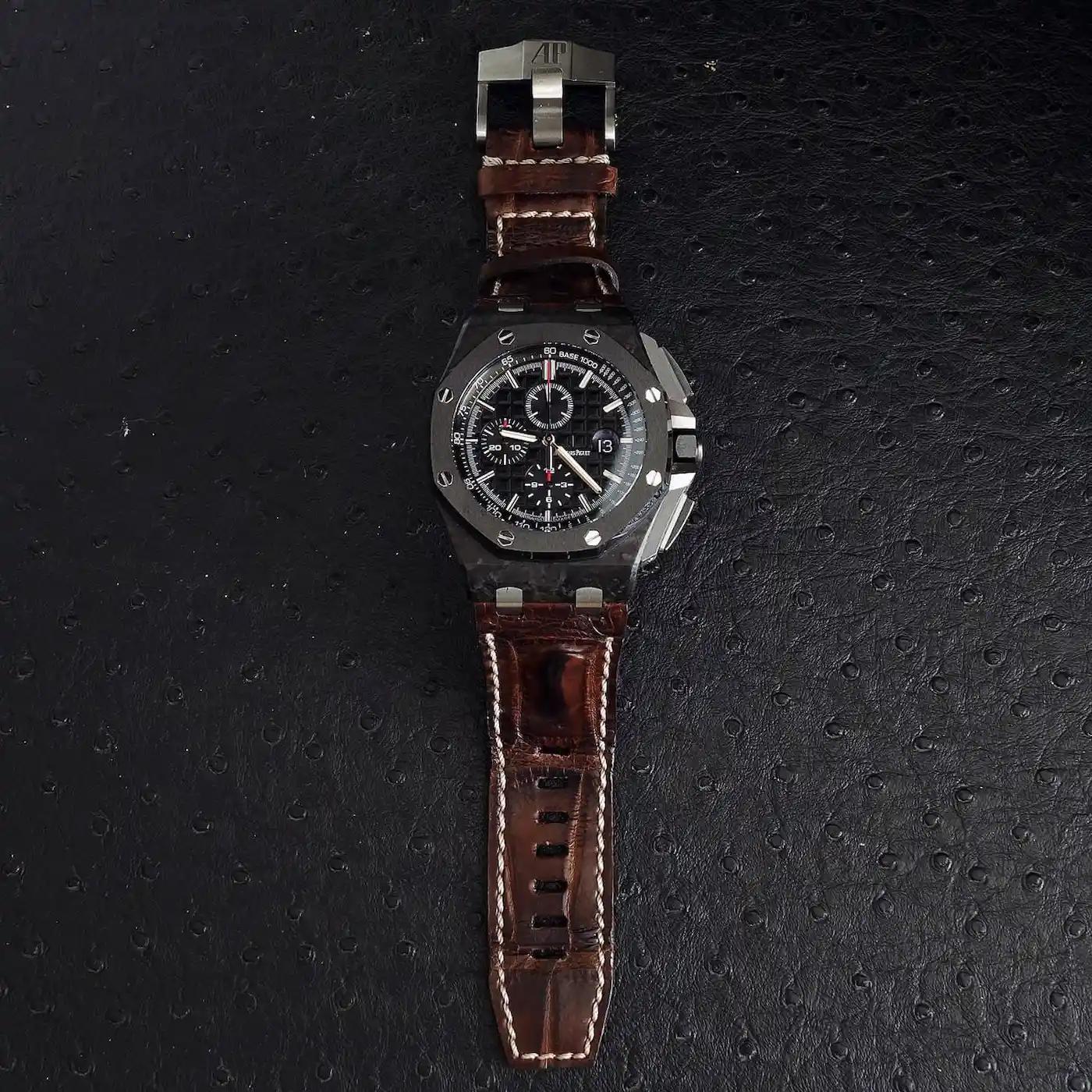 Tobacco Hornback Croco – Crocodile Watch Strap