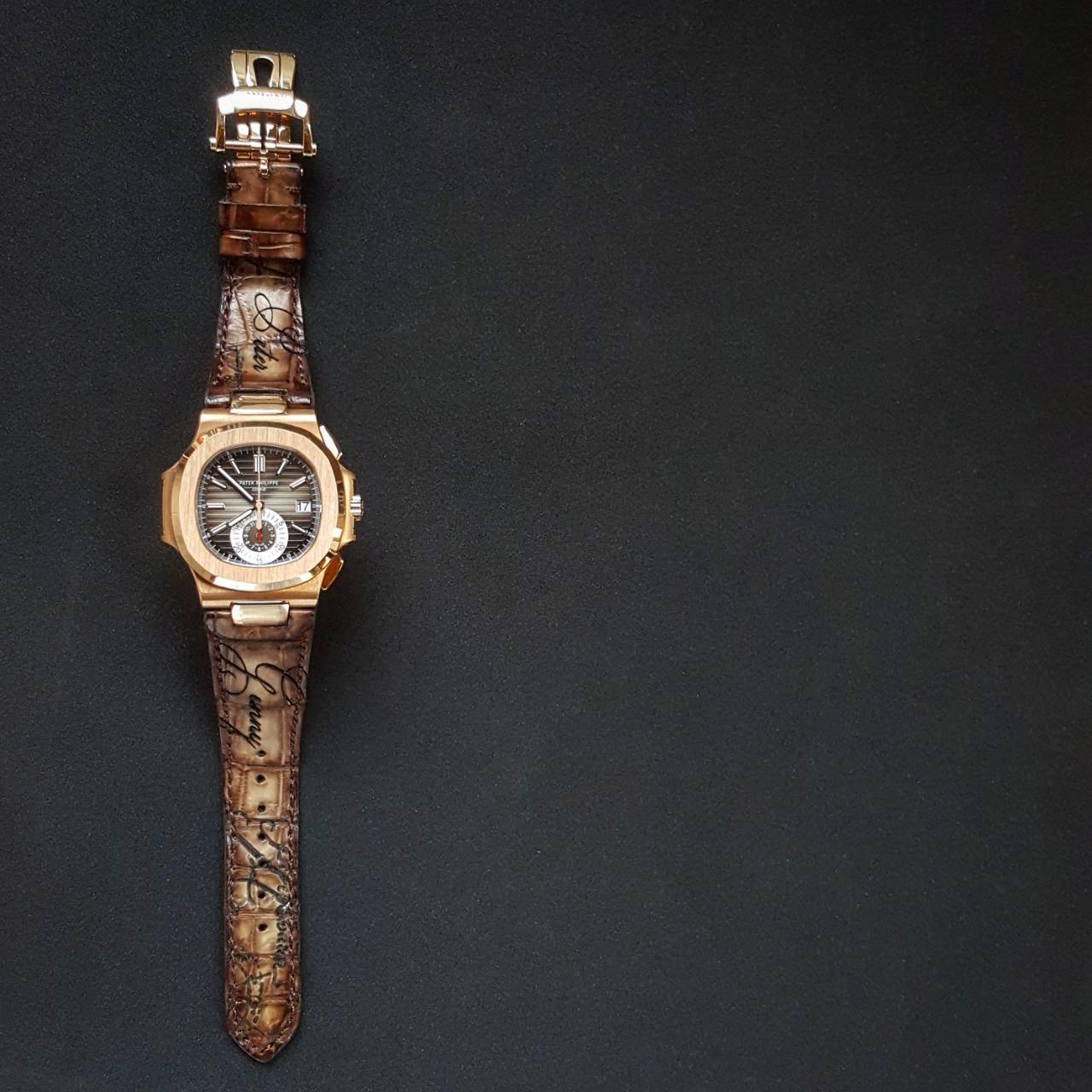 Beaver Croco Serie with Scritto – Crocodile Watch Strap