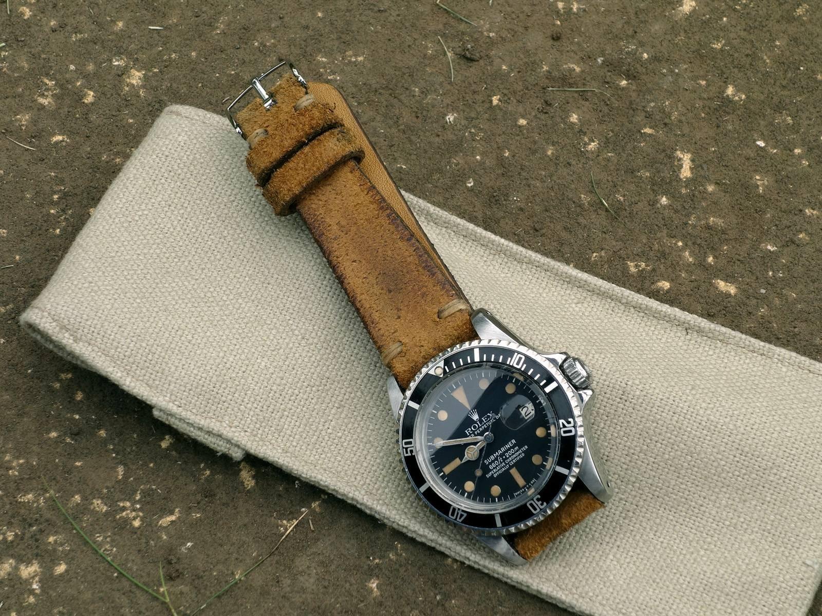Minimalist Beige – Leather Watch Strap