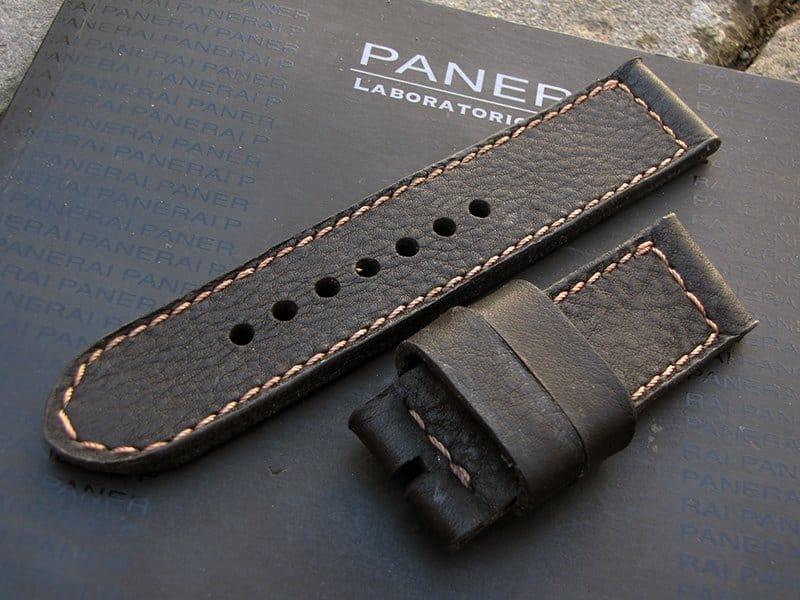 317 Rosegold Stitch – Leather Watch Strap