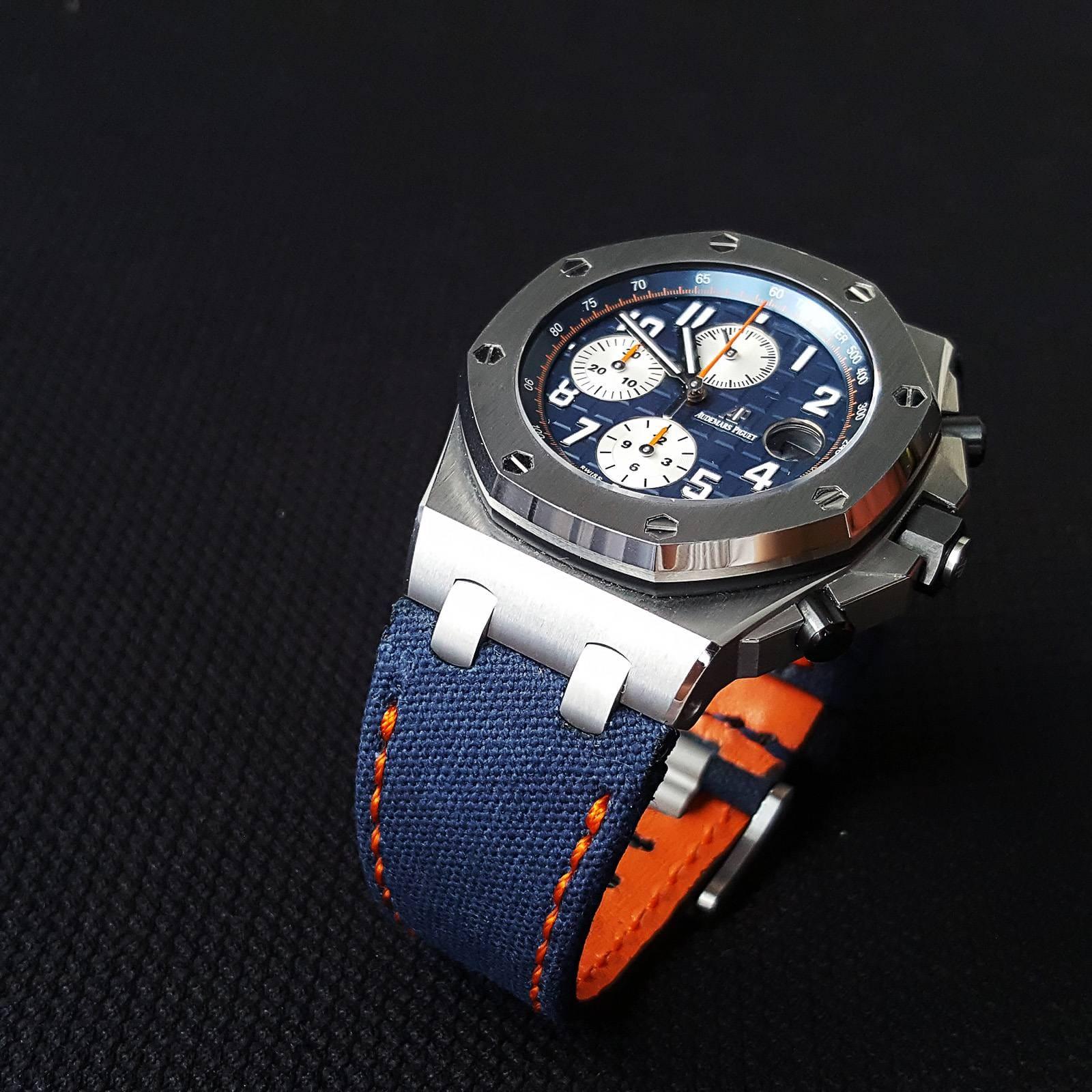 Japanese Canvas Royal Blue – Canvas Watch Strap