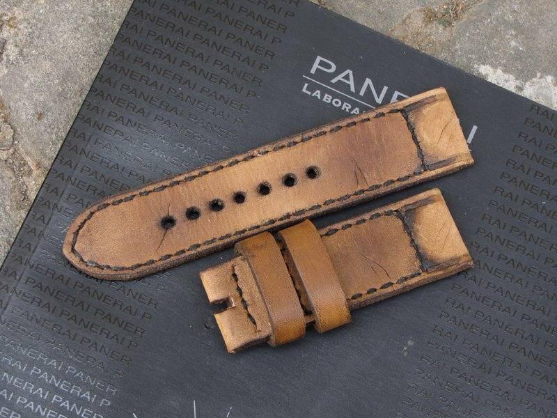 Caitlin 2 Black Stitch – Leather Watch Strap