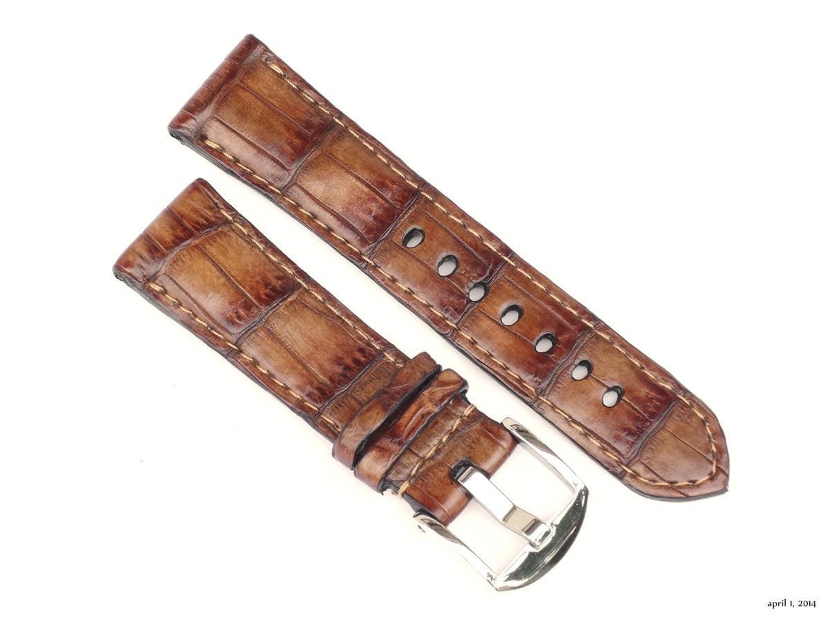 Amber Croco – Crocodile Watch Strap