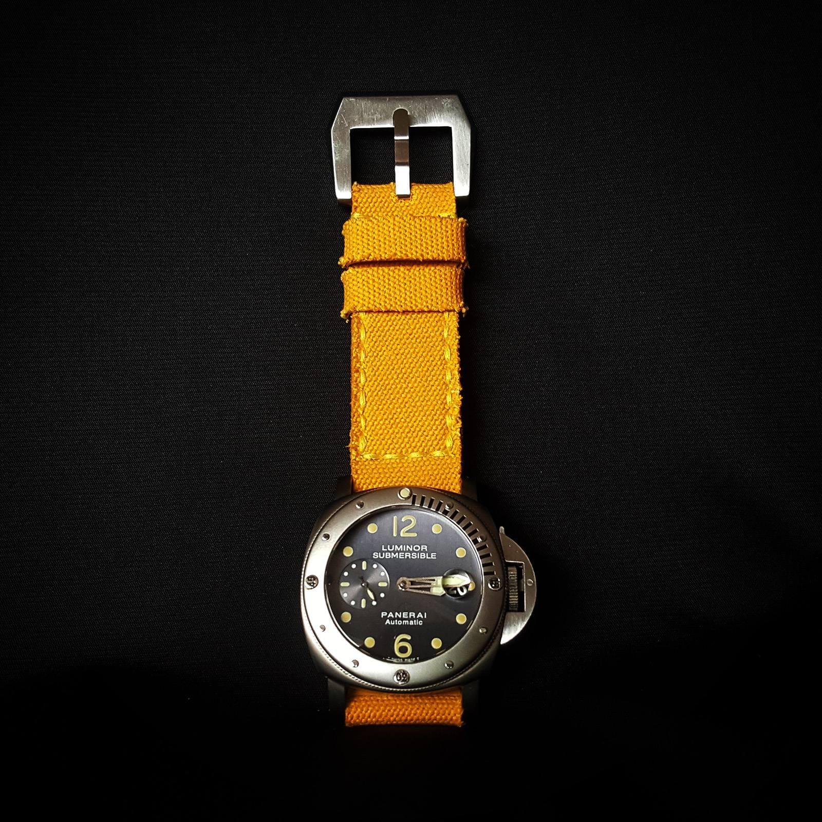 Canvas Yellow No. 12 – Canvas Watch Strap