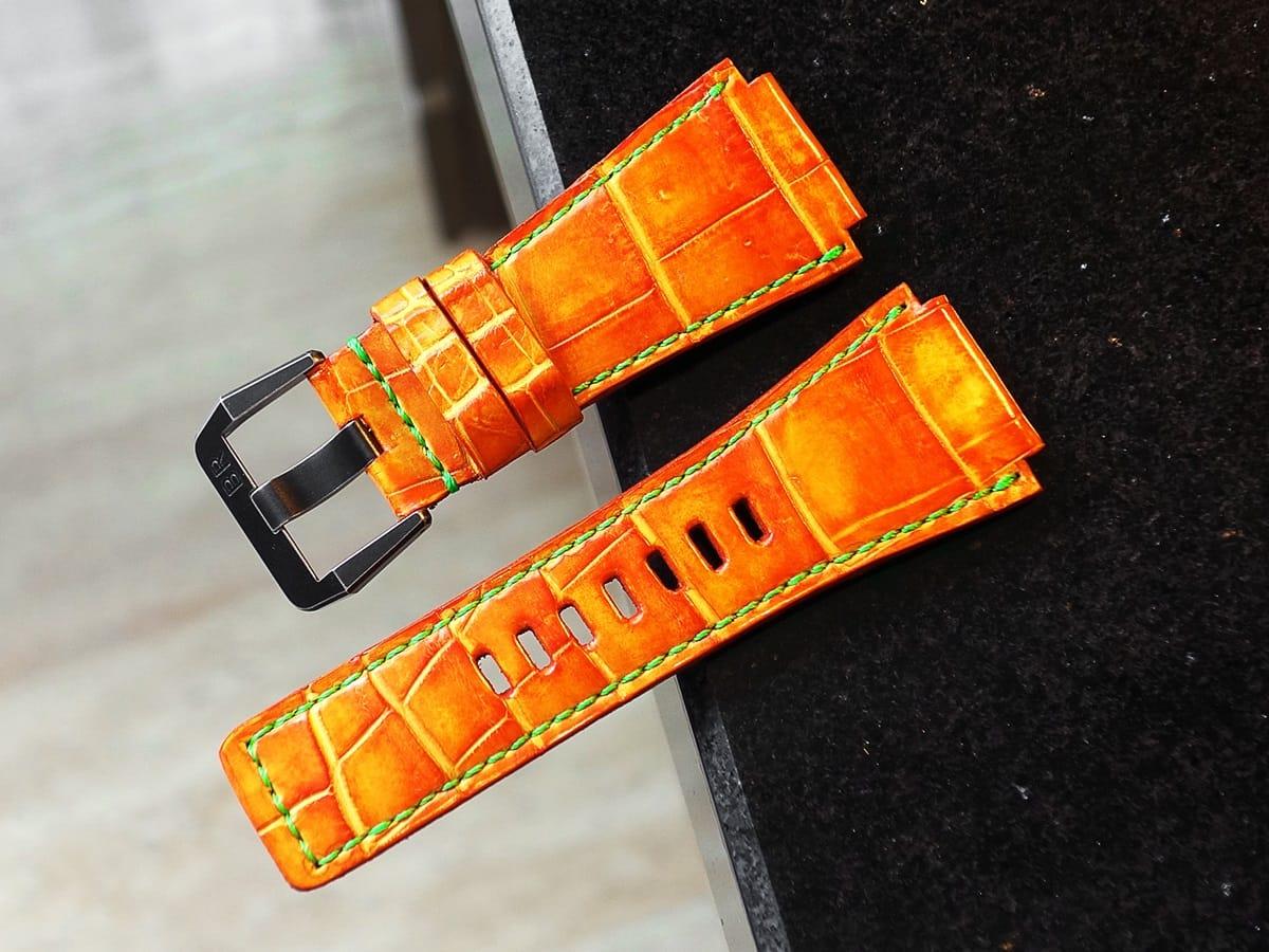 Pumpkin Croco – Crocodile Watch Strap