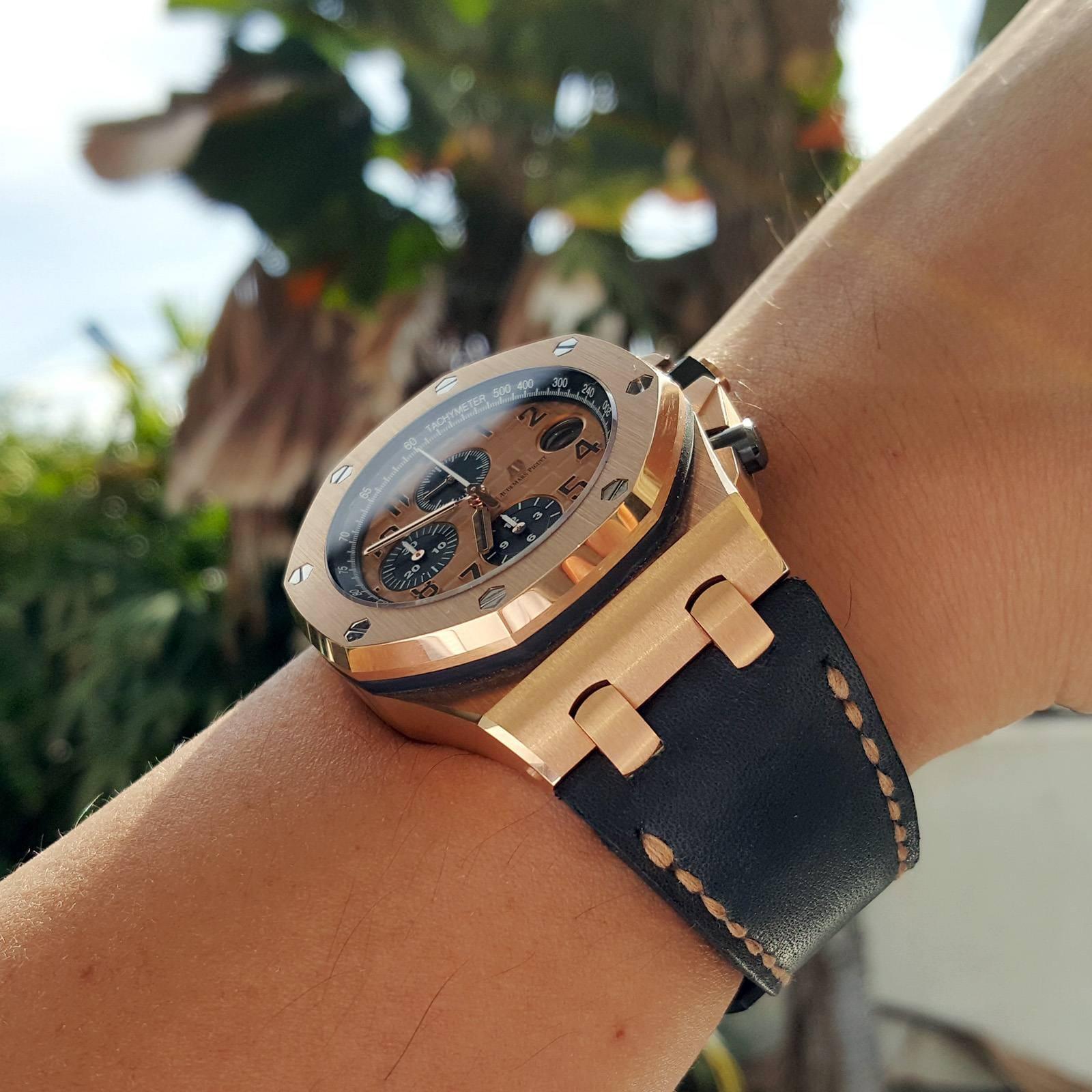 Charcoal – Leather Watch Strap