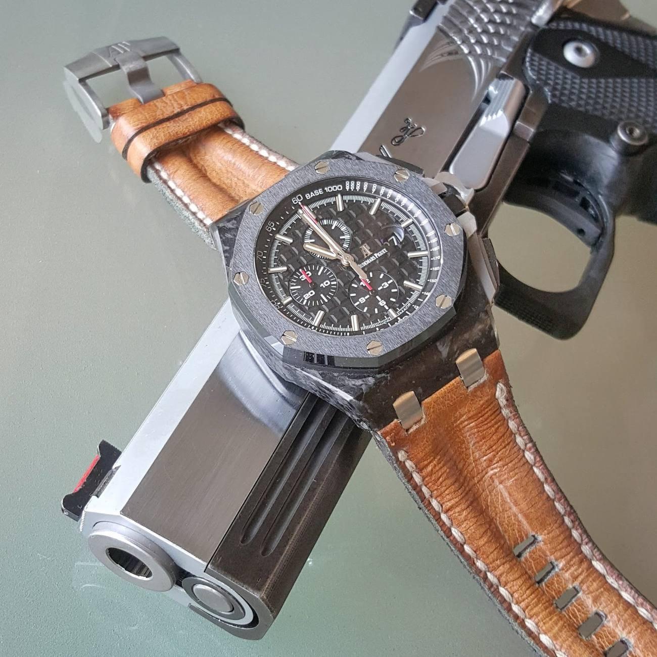 Double Muscular Brown – Leather Watch Strap