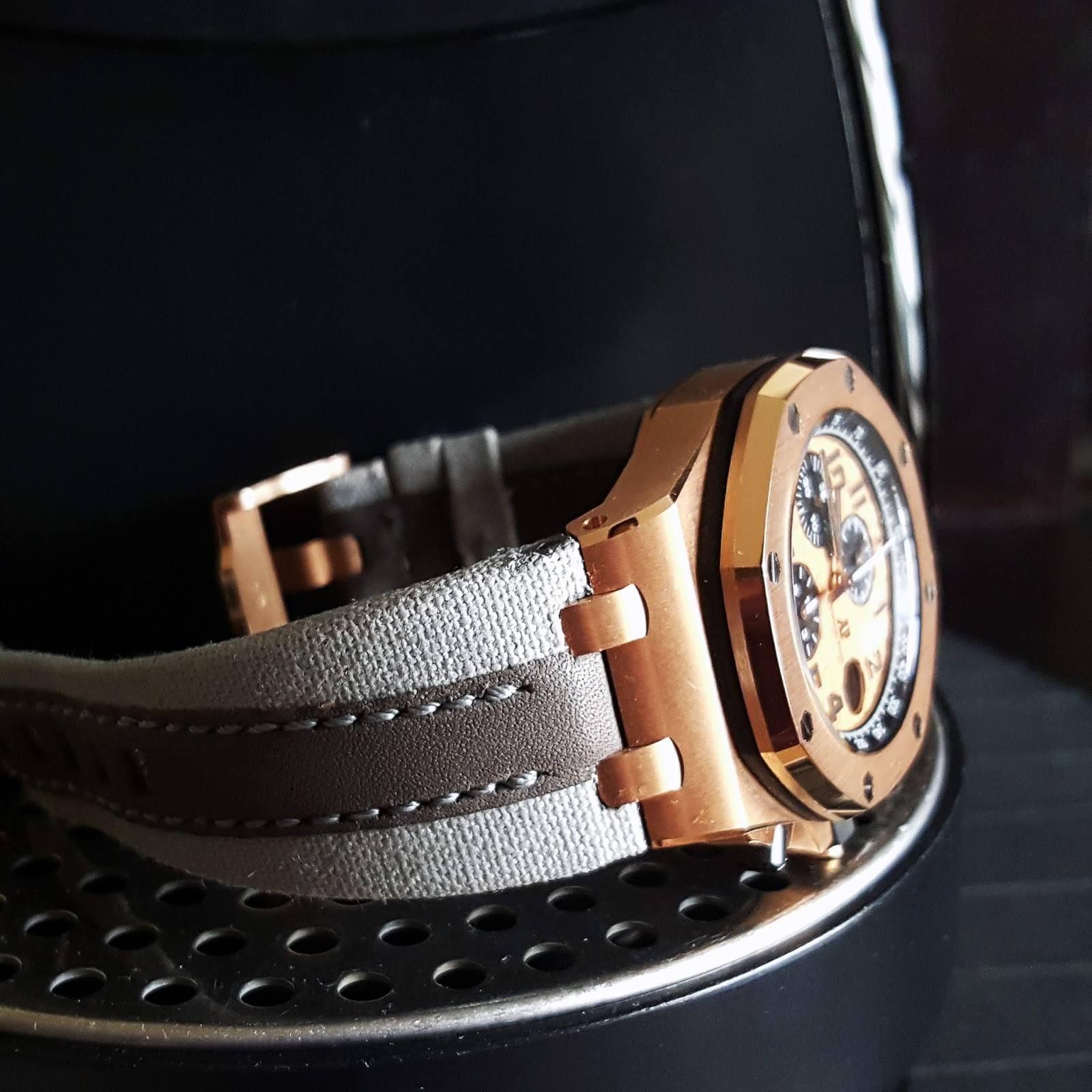 AP Leather Strap – Threesome Grey