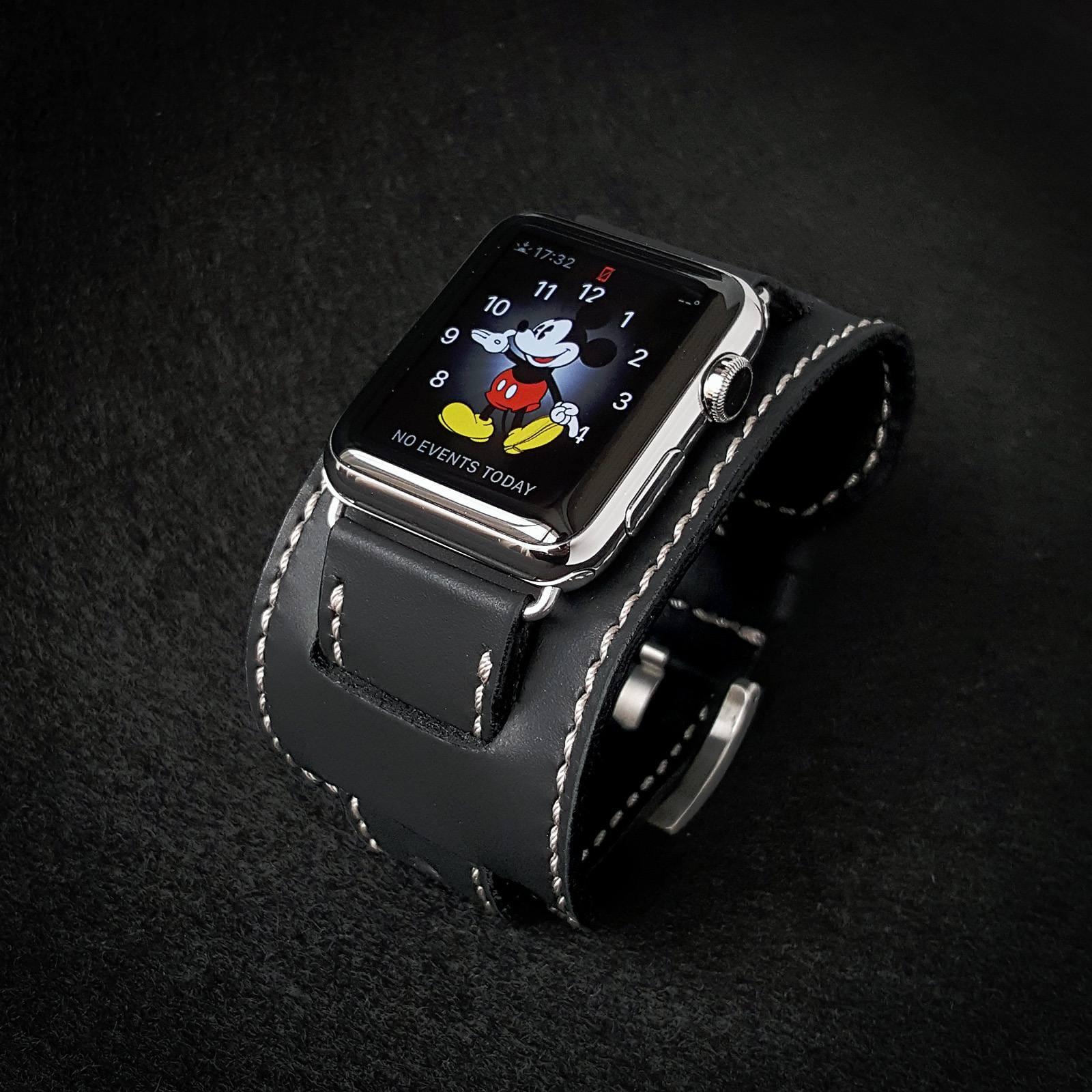 Black Bund – Leather Watch Strap