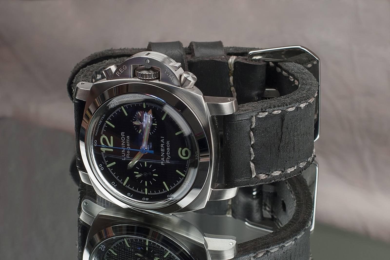 Brutal Black – Leather Watch Strap