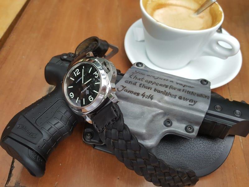 Weaved Black – Leather Watch Strap