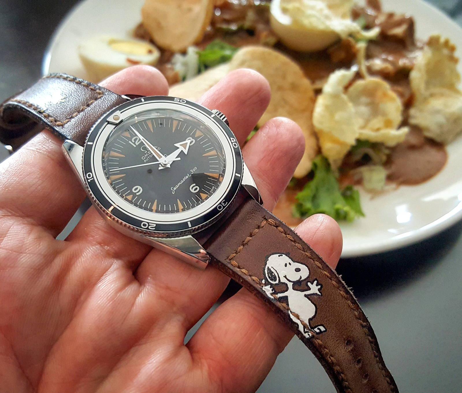 Dobol with Snoopy – Leather Watch Strap