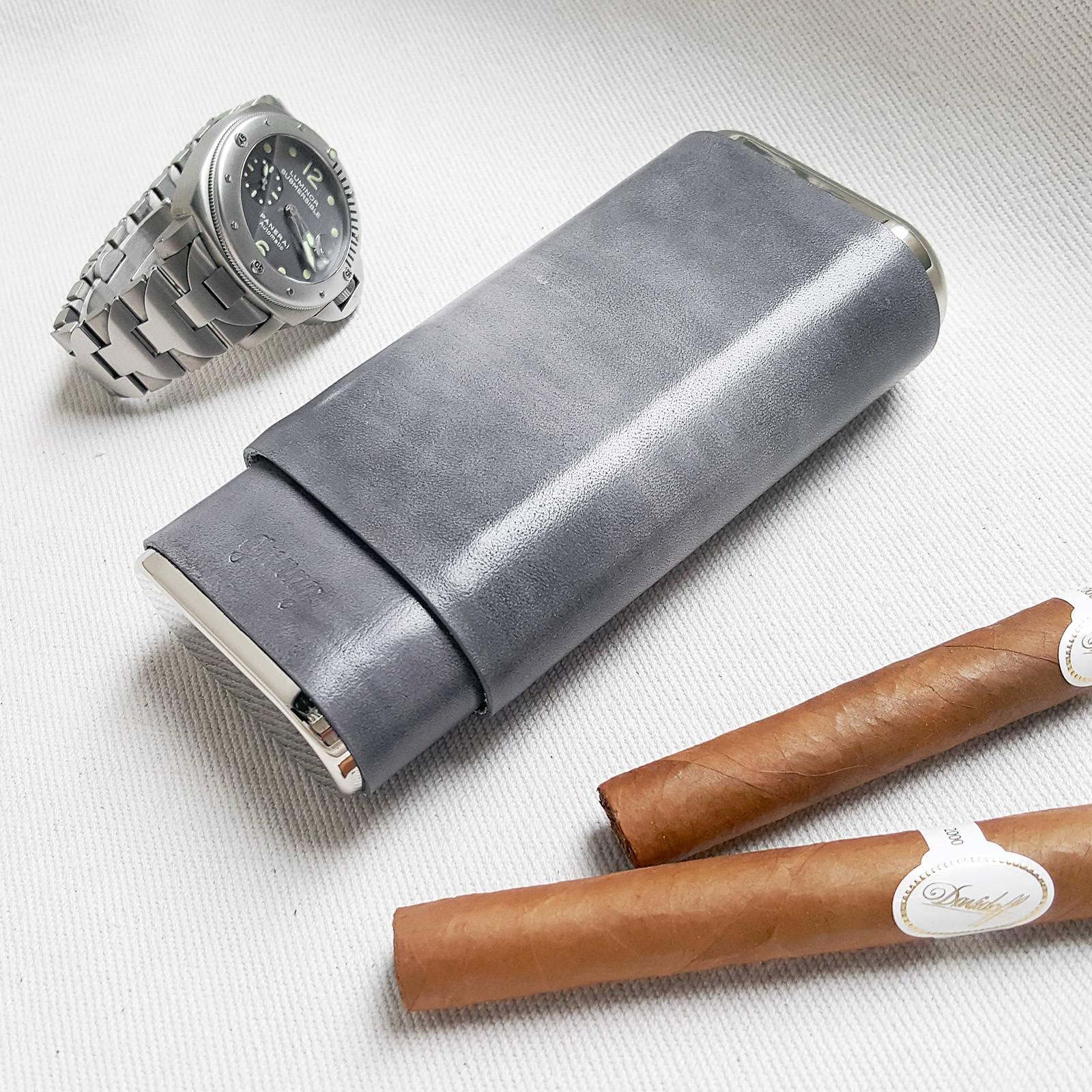 Cigar Case Grey