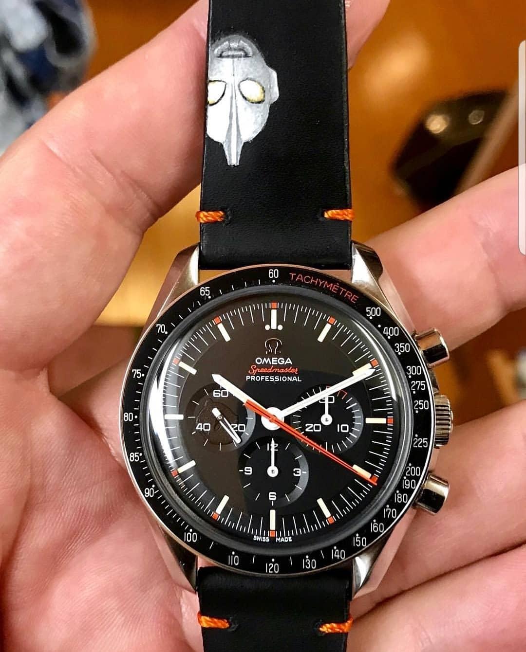 Omega Leather Strap – Minimalist Ultraman