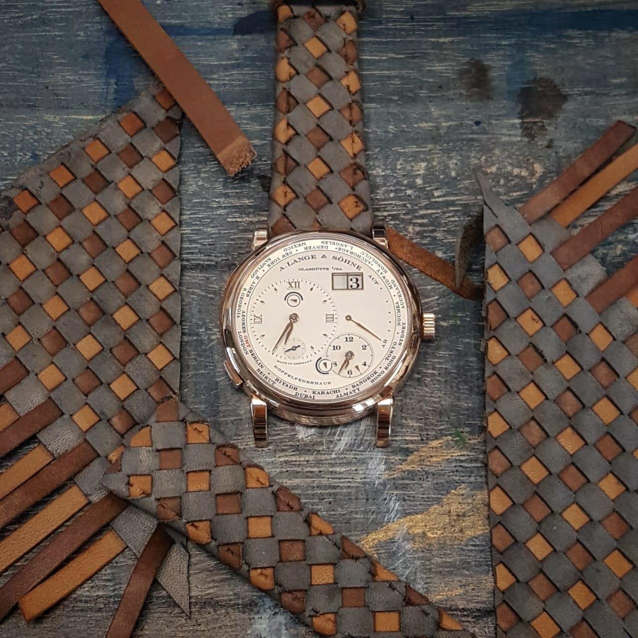Weaved 360 Rolled Edge – Leather Watch Strap