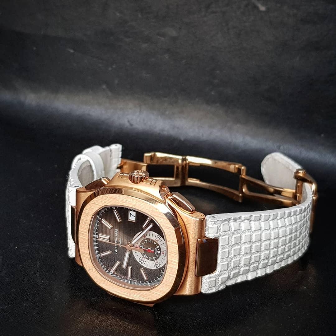 Extreme Chessboard White – Leather Watch Strap