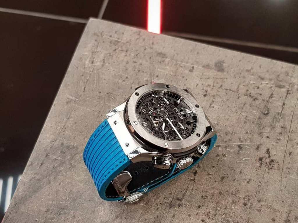 Flight Eagle Cyan – Leather Watch Strap