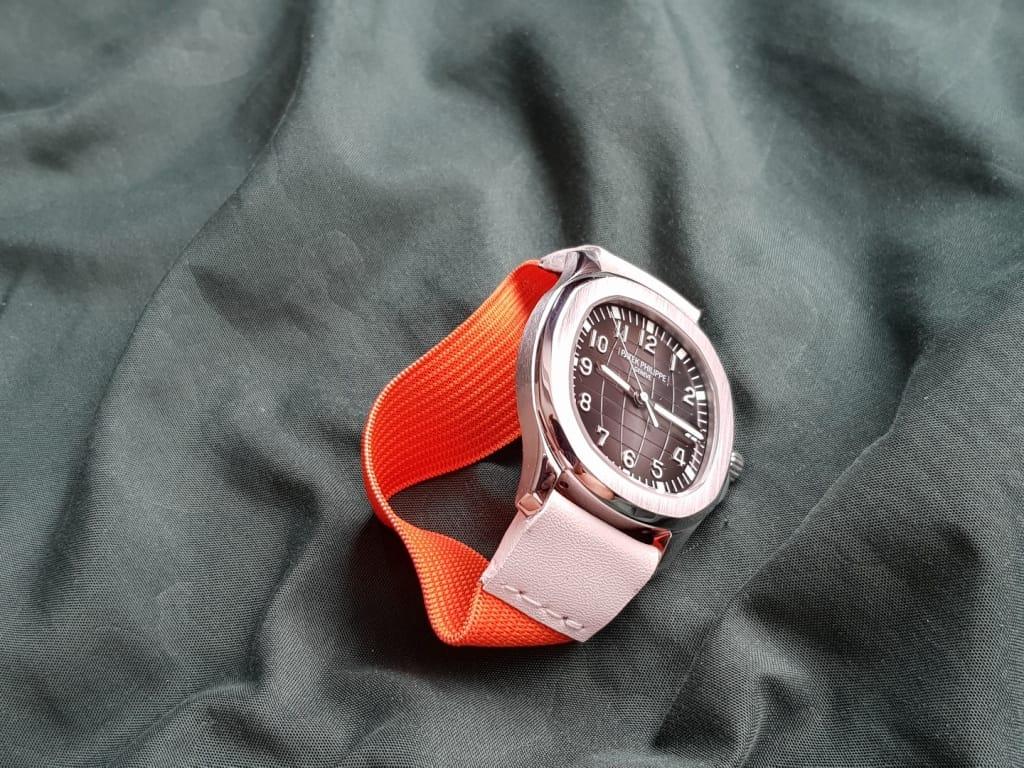 Orange – White Kolor – Elastic Watch Strap