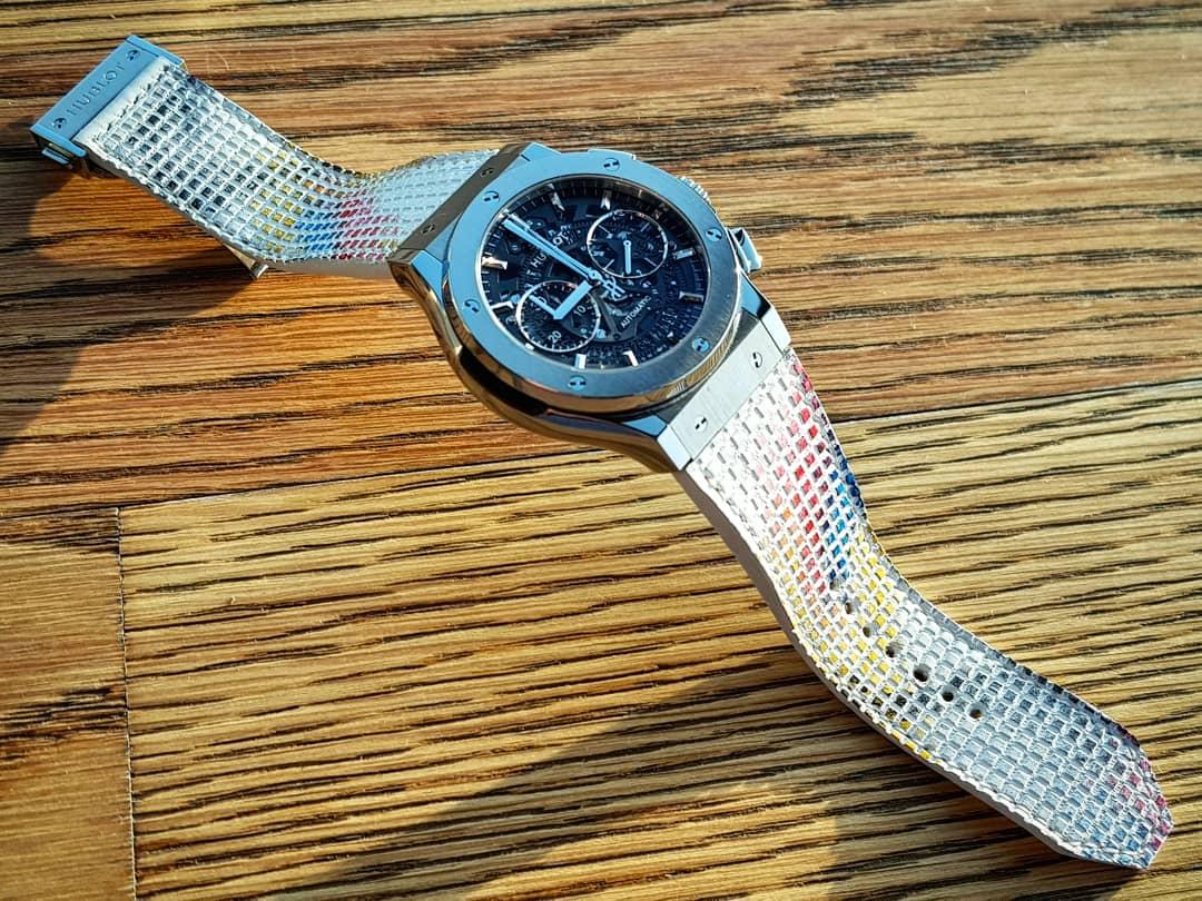 Obangsaek – Leather Watch Strap