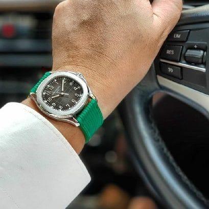 Flight Eagle Parakeet – Leather Watch Strap